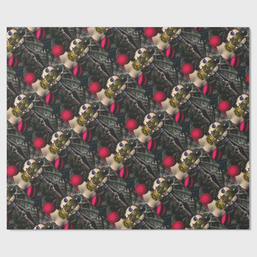 ANDROID XENIA SPACESHIP PILOT, Science Fiction Geschenkpapier (Flach)