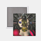 ANDROID XENIA SPACESHIP PILOT, Science Fiction Magnet (Vorderseite/Rückseite)