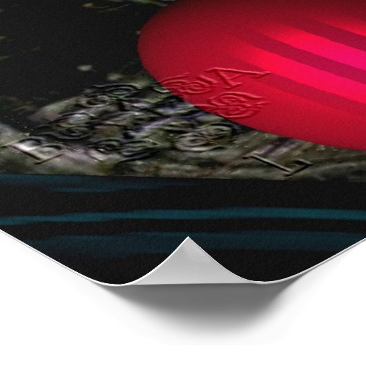 ANDROID XENIA SPACESHIP PILOT, Science Fiction Poster (Ecke)