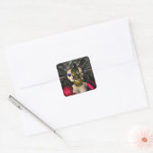 ANDROID XENIA SPACESHIP PILOT, Science Fiction Quadratischer Aufkleber (Umschlag)