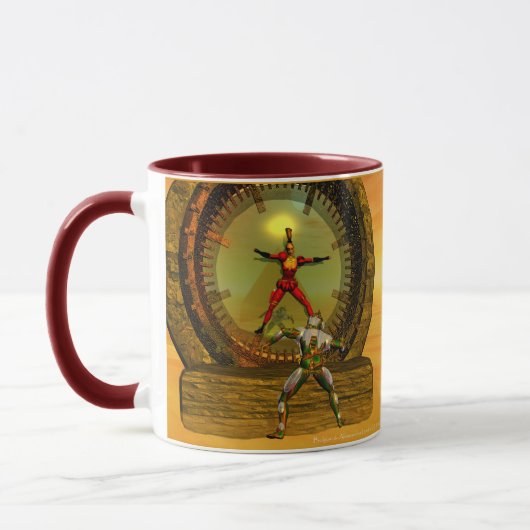 ANDROID XENIA TREFFT CYBORG TITAN-Science Fiction Tasse (Links)