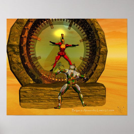ANDROID XENIA TREFFT TITAN IN DER DESERT SCLAN POSTER (Vorne)