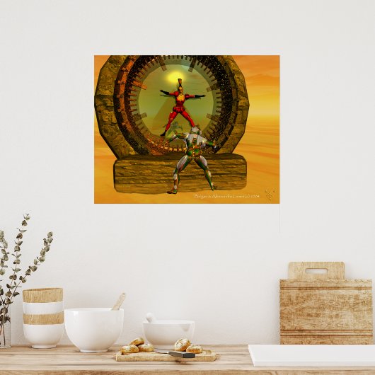 ANDROID XENIA TREFFT TITAN IN DER DESERT SCLAN POSTER (Küche)