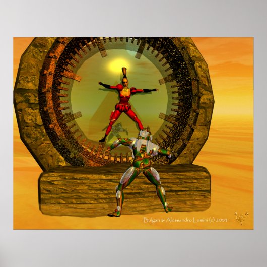 ANDROID XENIA TREFFT TITAN IN DER DESERT SCLAN POSTER (Vorne)