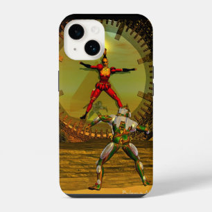 ANDROID XENIA TRIFFT CYBORG TITAN Sci-Fi iPhone Hülle