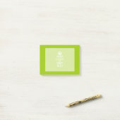 Androide grüne Art behalten Ruhe und Ihren Text Post-it Klebezettel (Auf Schreibtisch)