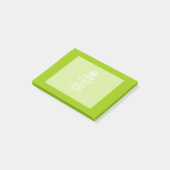 Androide grüne Art behalten Ruhe und Ihren Text Post-it Klebezettel (angewinkelt)