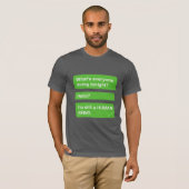 Androide grüne Blasen sind noch immer Menschen T-Shirt (Vorne ganz)