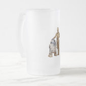 Androide Mattglas Bierglas (Vorderseite Links)