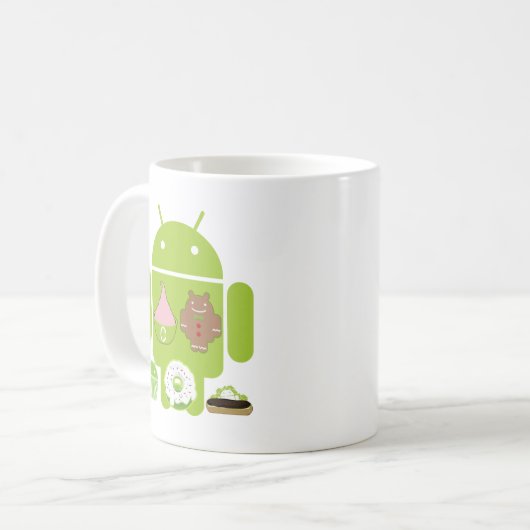Androide Versionen Kaffeetasse (Vorderseite Links)
