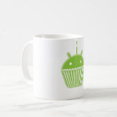 Androider kleiner Kuchen Kaffeetasse (Vorderseite Links)