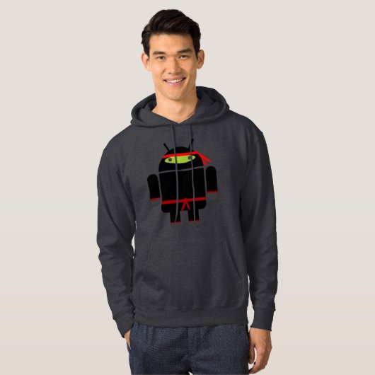 Androider Ninja Hoodie (Vorne ganz)