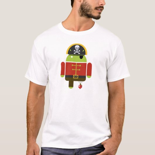 Androider Pirat - Andy T-Shirt (Vorderseite)