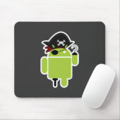 Androider Pirat Mousepad (Mit Mouse)