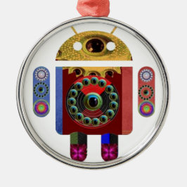 ANDROIDER Roboter Ornament Aus Metall