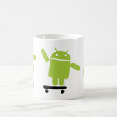 Androider Skateboarding Kaffeetasse (Mittel)