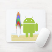 Androider Surfer Mousepad (Mit Mouse)