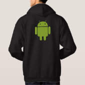Androider vorderer/hinterer schwarzer Hoodie (Rückseite)