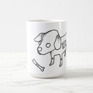 androider Welpe Kaffeetasse
