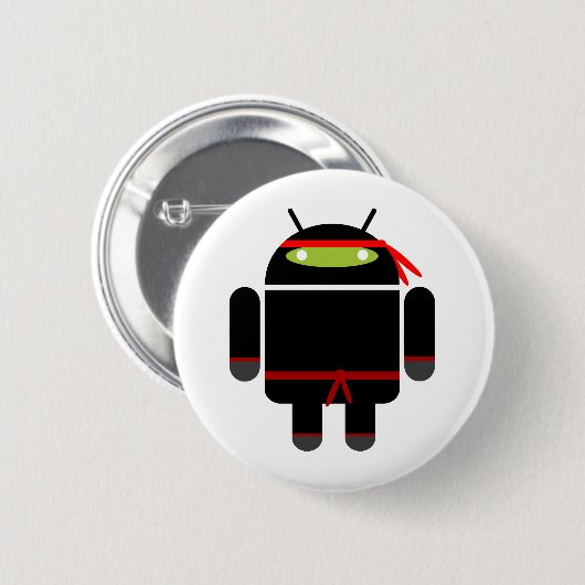 Androides Ninja Button (Vorne & Hinten)