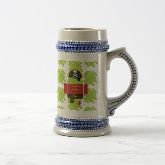 Androides Ninja/Pirat Stein Bierglas (Rechts)