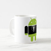 Androides Tux Kaffeetasse (Vorderseite Links)
