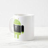 Androides Tux Kaffeetasse (Vorderseite Links)