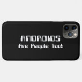 ANDROIDS sind auch Leute! Case-Mate iPhone Hülle (Rückseite (Horizontal))