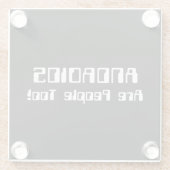 ANDROIDS sind auch Leute! Glasuntersetzer (Rückseite)