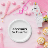 ANDROIDS sind auch Leute! Pappteller (Party)