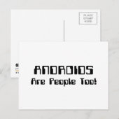 ANDROIDS sind auch Leute! Postkarte (Vorne/Hinten)