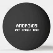 ANDROIDS sind auch Leute! tischtennisball (Rückseite)