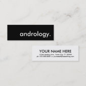 Andrologie. Mini Visitenkarte (Vorne/Hinten)