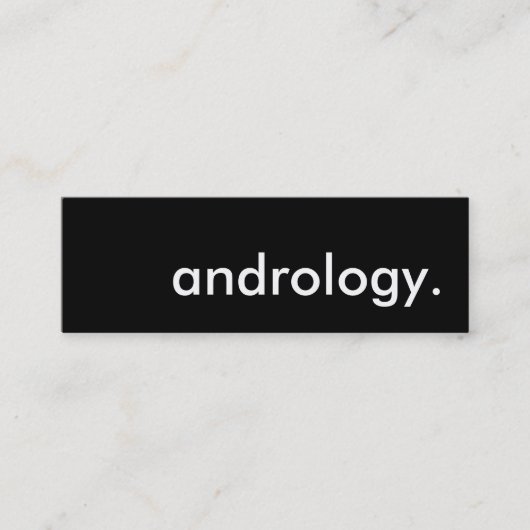 Andrologie. Mini Visitenkarte (Vorderseite)