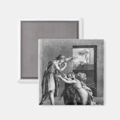 Andromache am Fuß des Pyrrhus Magnet (Vorderseite/Rückseite)