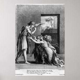 Andromache at the feet of Pyrrhus Poster