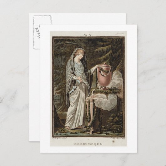 Andromache, Kostüm für "Andromache" von Jean Racin Postkarte (Vorne/Hinten)