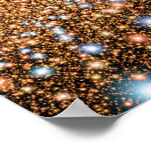 Andromeda Black Hole Blue Stars - Künstlerkonzept Poster (Ecke)