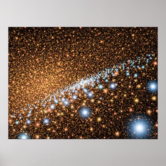 Andromeda Black Hole Blue Stars - Künstlerkonzept Poster (Vorne)
