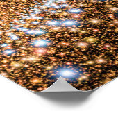 Andromeda Black Hole Blue Stars - Künstlerkonzept Poster (Ecke)