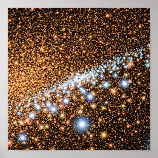 Andromeda Black Hole Blue Stars - Künstlerkonzept Poster (Vorne)