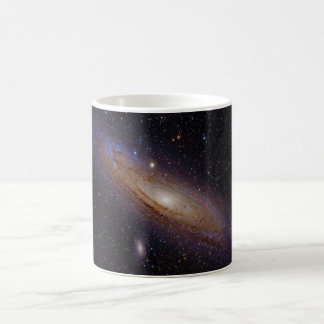 Andromeda-Galaxie genommen mit Kaffeetasse