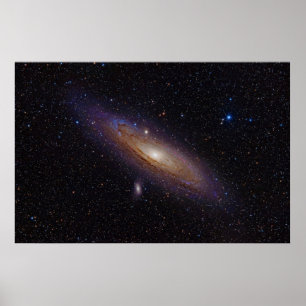 Andromeda-Galaxie genommen mit Poster