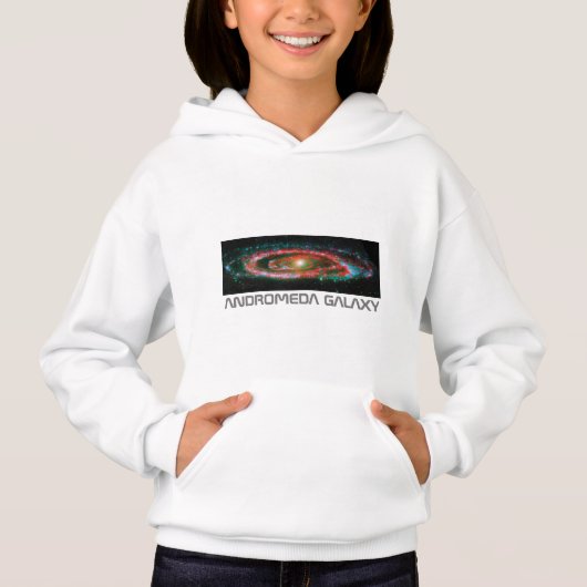Andromeda-Galaxie Hoodie (Vorderseite)