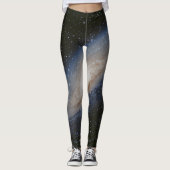 Andromeda-Galaxie Leggings (Vorderseite)
