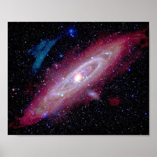Andromeda-Galaxie Messier 31 Composite-Bild Poster (Vorne)