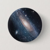 Andromeda-Galaxie-Milchweg-Kosmos Button (Vorderseite)