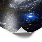Andromeda-Galaxie-Milchweg-Kosmos Fotodruck (Ecke)