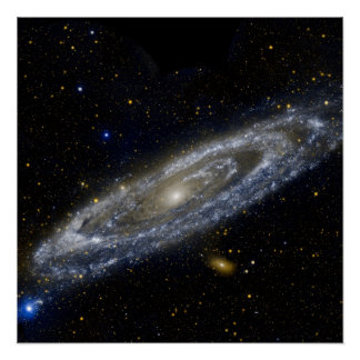 Andromeda-Galaxie-Milchweg-Kosmos Poster