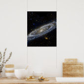 Andromeda-Galaxie-Milchweg-Kosmos Poster (Küche)
